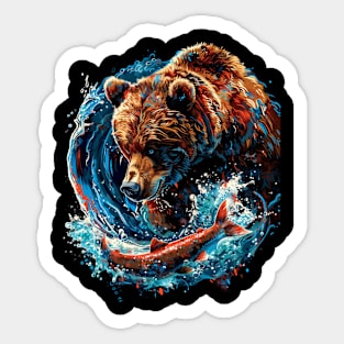 Grizzly Bear Majestic Mights Sticker